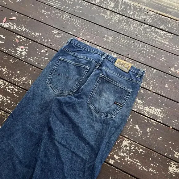 (36x32) Vintage 90s Y2K South Pole Baggy Embroidered Jeans - Picture 3 of 7